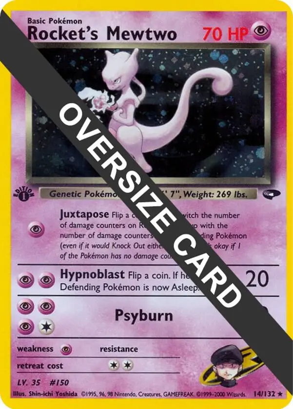Rocket's Mewtwo, Jumbo cards 014/132