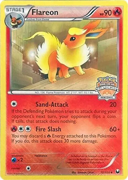 Flareon, League & Championship Cards 012/108