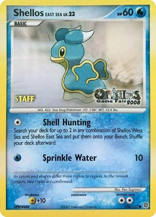 Shellos East Sea, Nintendo Black Star Promos 106/132