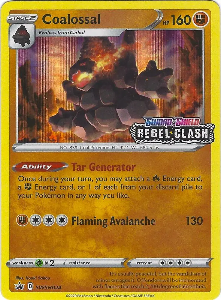 Coalossal, SWSH Black Star Promos SWSH024/307