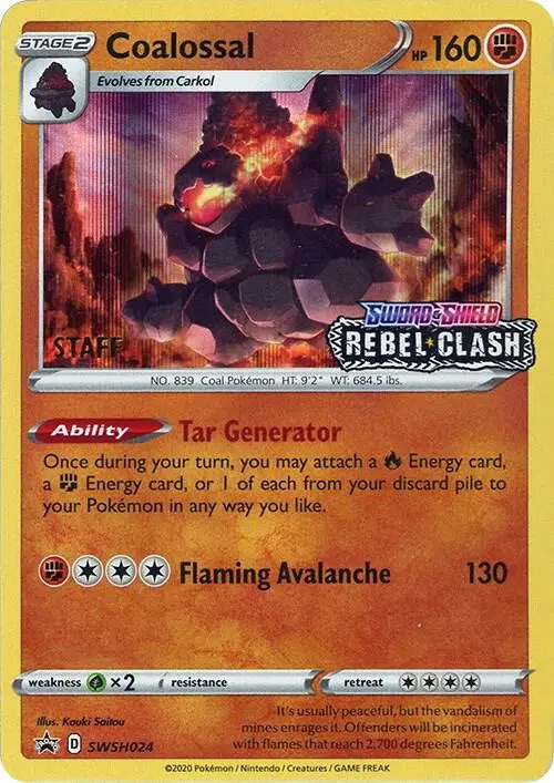 Coalossal, SWSH Black Star Promos SWSH024