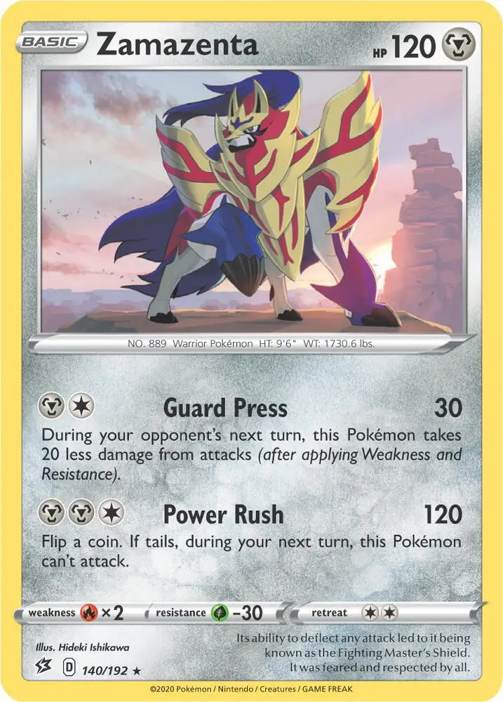 Zamazenta, Deck Exclusives 140/192