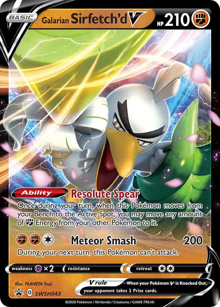 Galarian Sirfetch'd V, SWSH Black Star Promos SWSH043/307