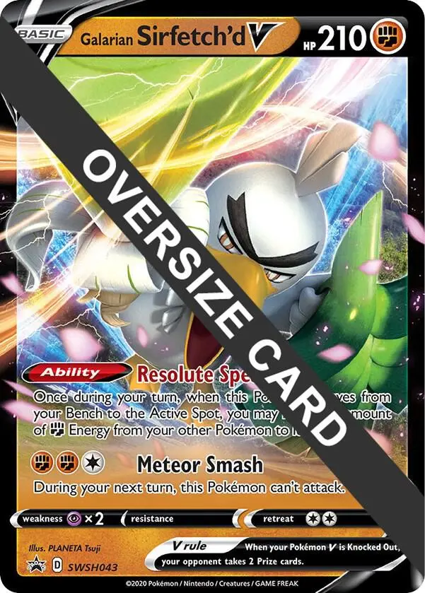 Galarian Sirfetch'd V, Jumbo cards SWSH043