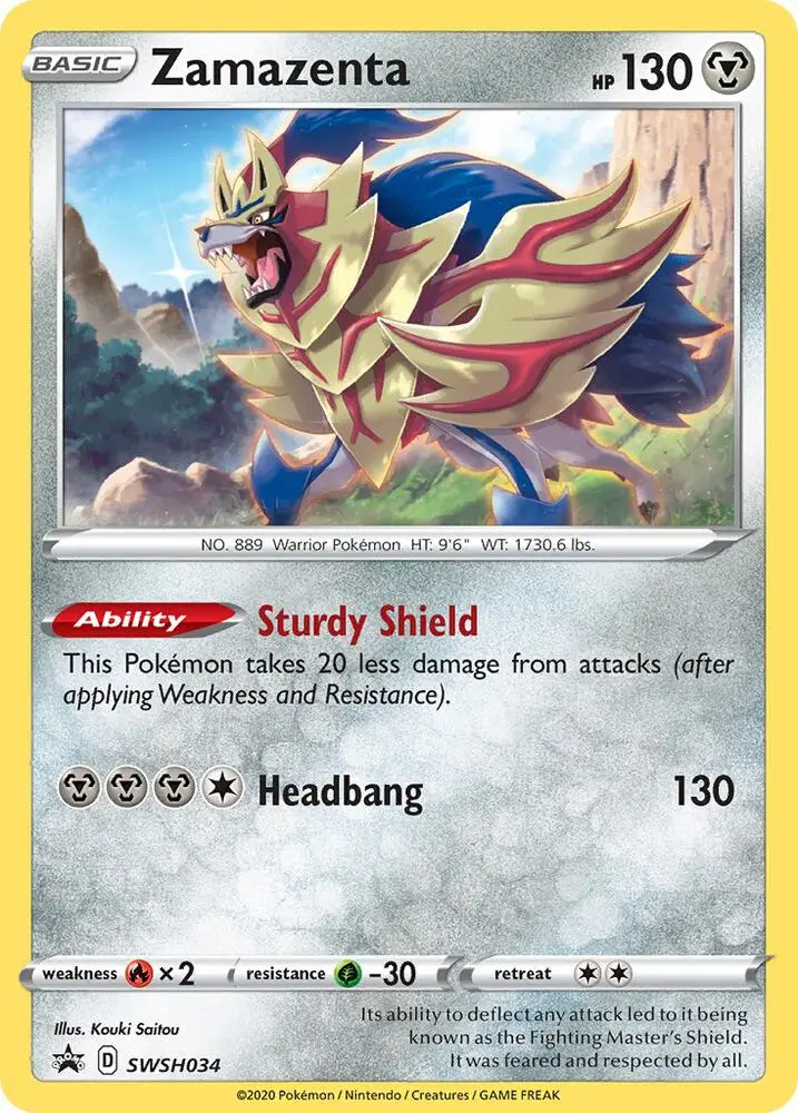 Zamazenta, SWSH Black Star Promos SWSH034/307