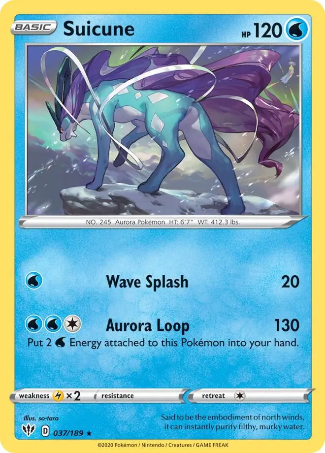 Suicune, Deck Exclusives 037/189