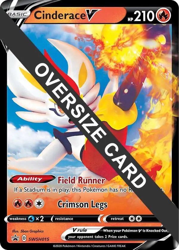 Cinderace V, Jumbo cards SWSH015