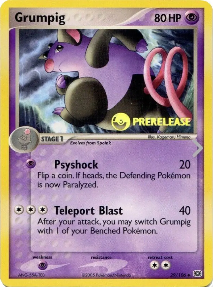 Grumpig, Nintendo Black Star Promos 29/106