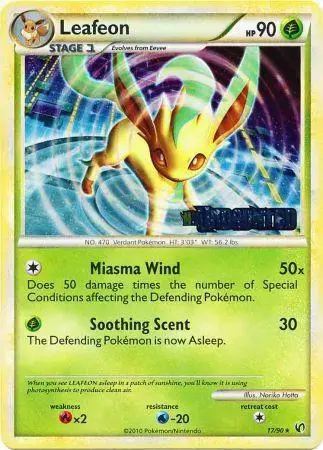 Leafeon, HGSS Black Star Promos 17/90