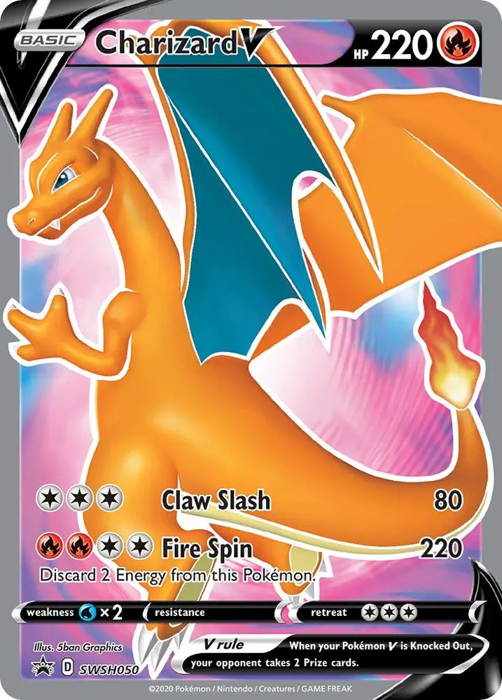 Charizard V, SWSH Black Star Promos SWSH050/307