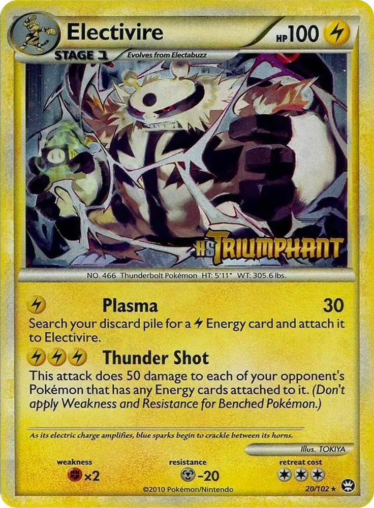 Electivire, HGSS Black Star Promos 20/102