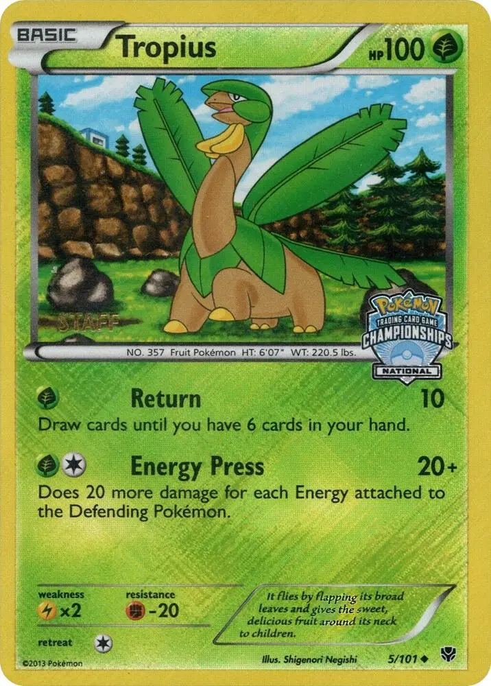 Tropius, League & Championship Cards 005/101