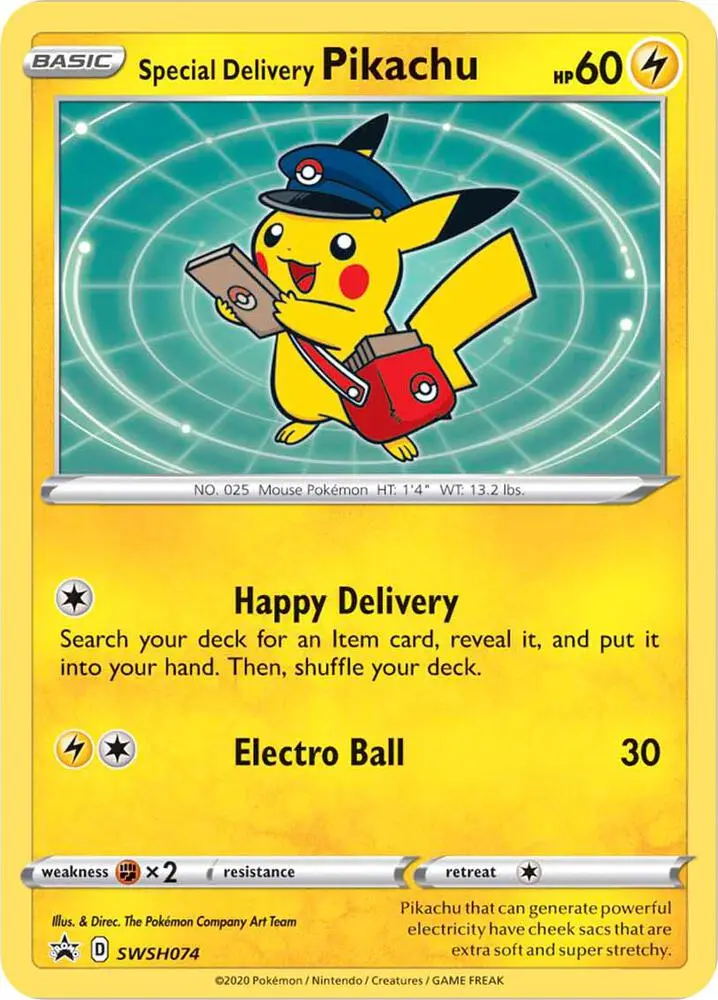 Special Delivery Pikachu, SWSH Black Star Promos SWSH074/307