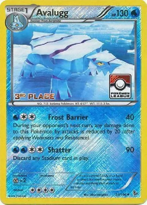 Avalugg, League & Championship Cards 031/106