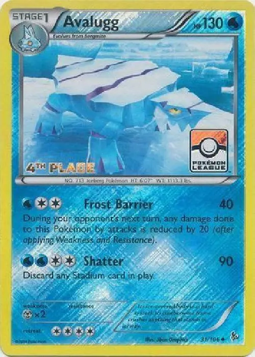 Avalugg, League & Championship Cards 031/106