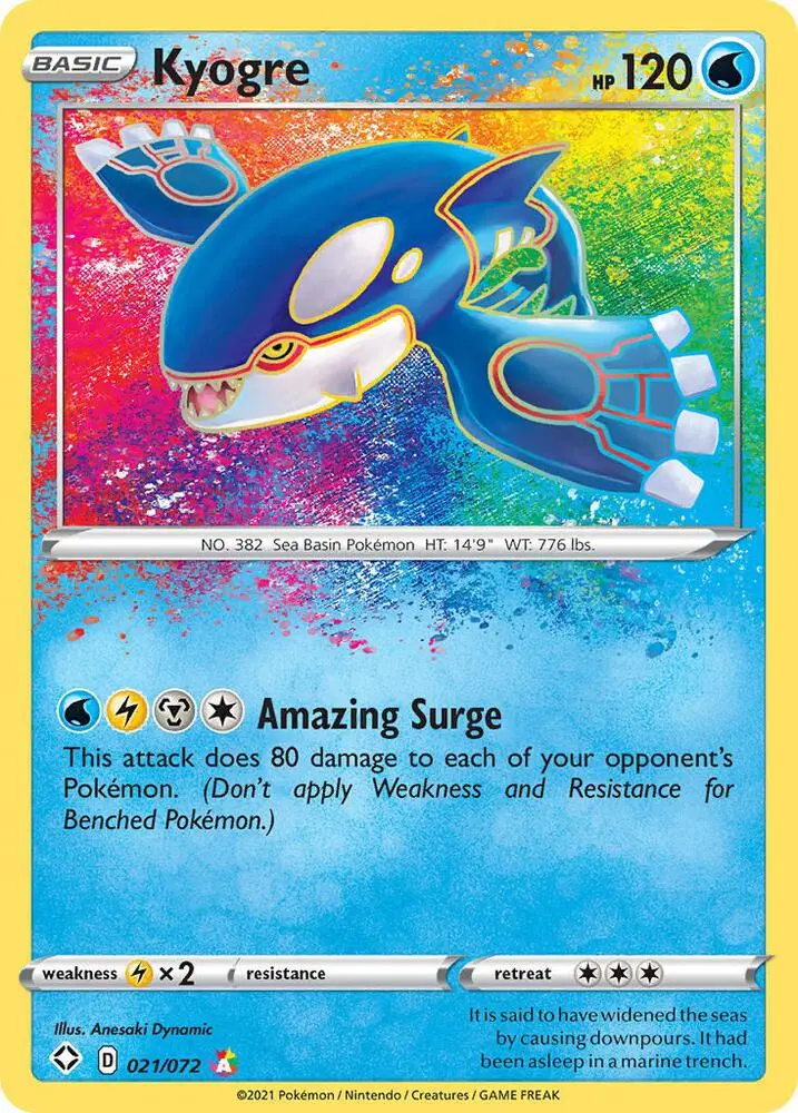 Kyogre, Shining Fates 21/72