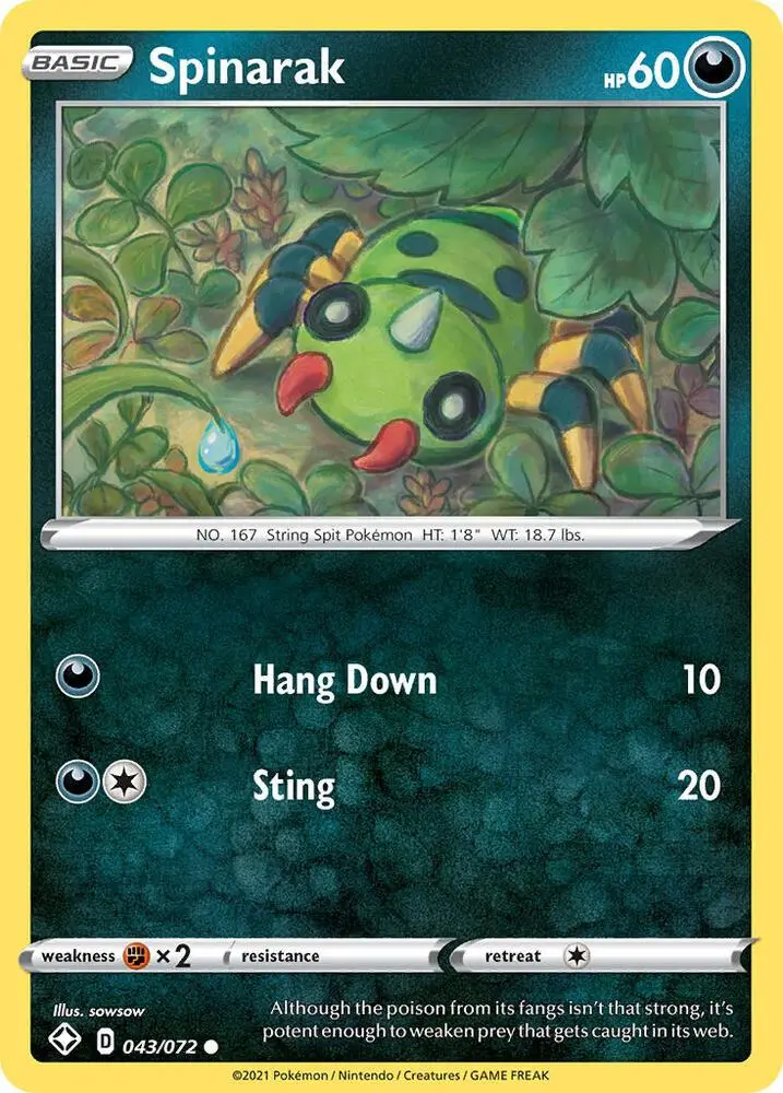 Spinarak, Shining Fates 43/72