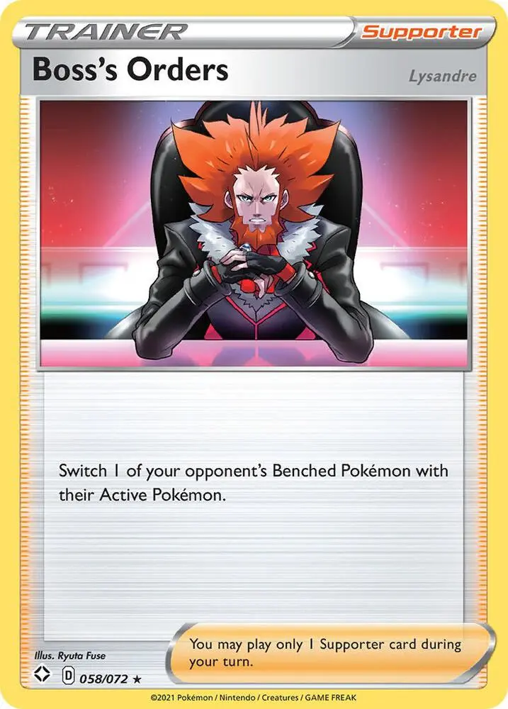 Boss's Orders (Lysandre), Shining Fates 58/72