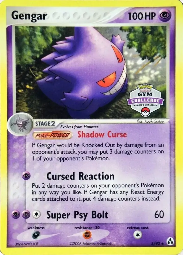 Gengar, League & Championship Cards 005/092