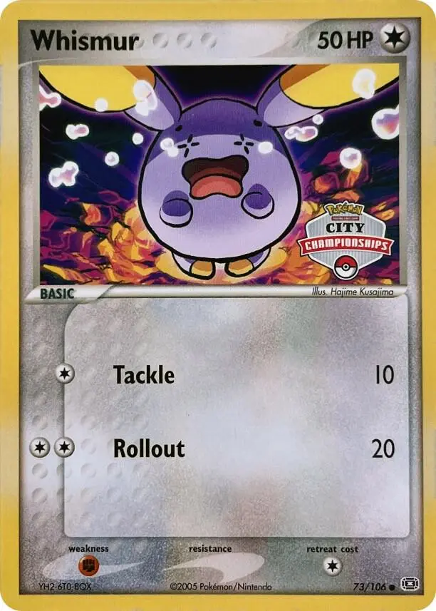 Whismur, League & Championship Cards 073/106