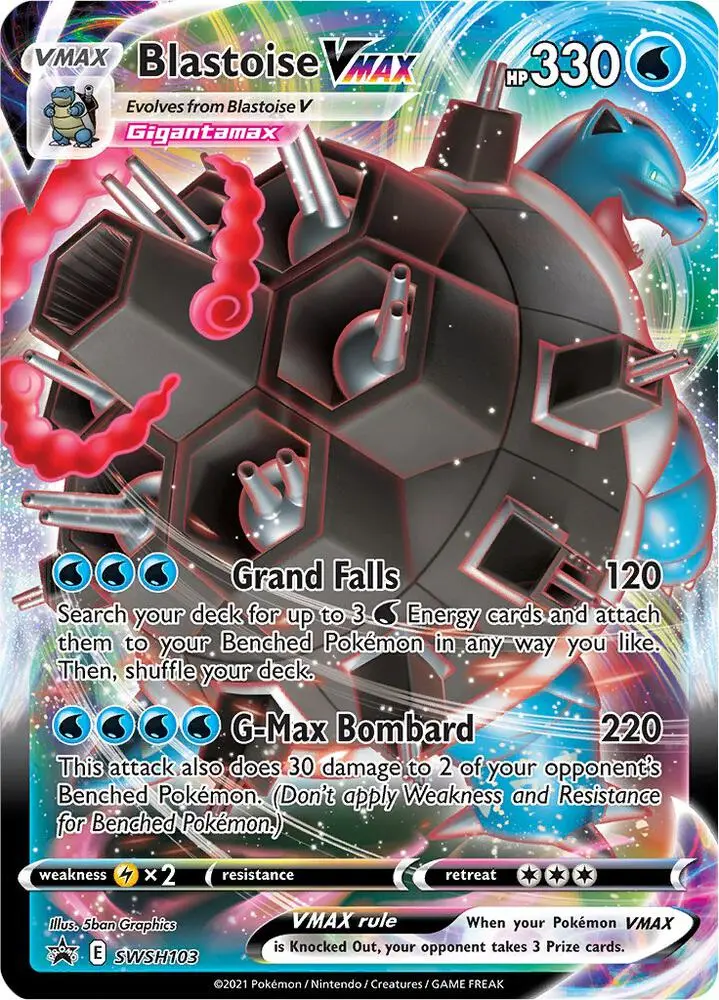 Blastoise VMAX, SWSH Black Star Promos SWSH103/307