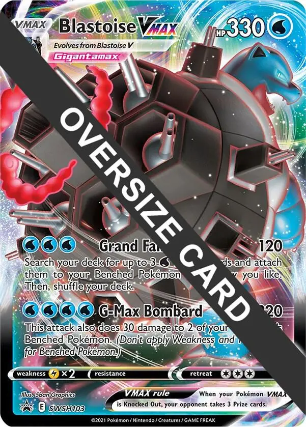 Blastoise VMAX, Jumbo cards SWSH103