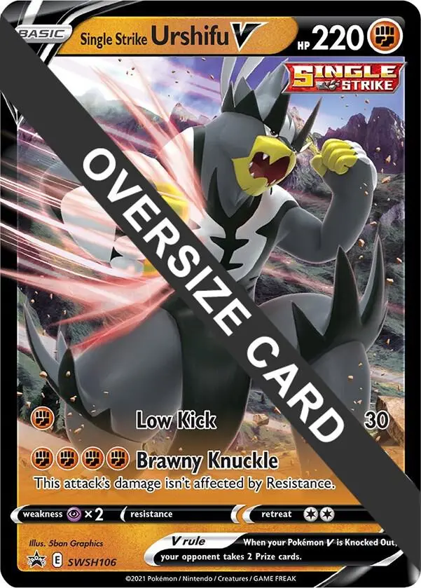 Single Strike Urshifu V, Jumbo cards SWSH106