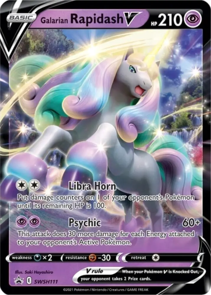 Galarian Rapidash V, SWSH Black Star Promos SWSH111/307