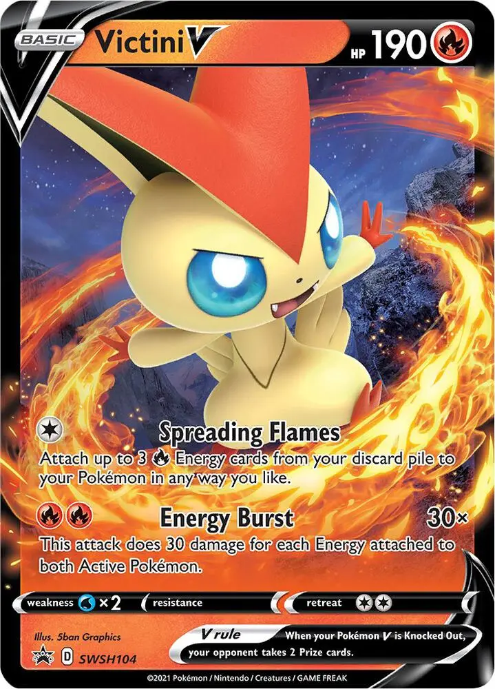 Victini V, SWSH Black Star Promos SWSH104/307