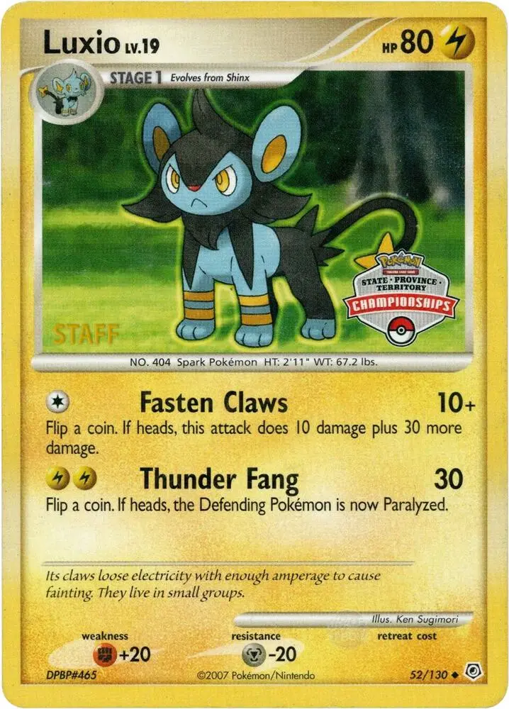 Luxio, League & Championship Cards 052/130