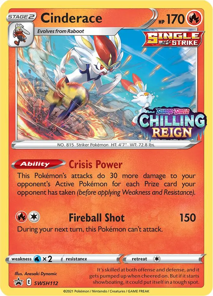 Cinderace, SWSH Black Star Promos SWSH112/307