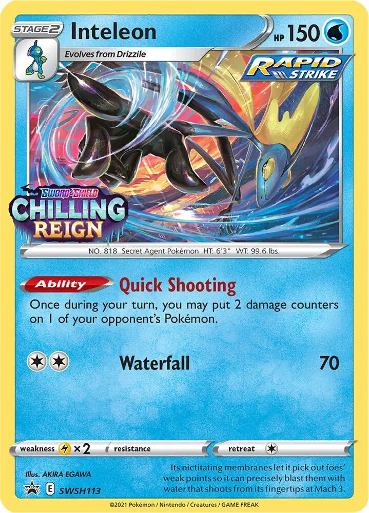 Inteleon, SWSH Black Star Promos SWSH113/307