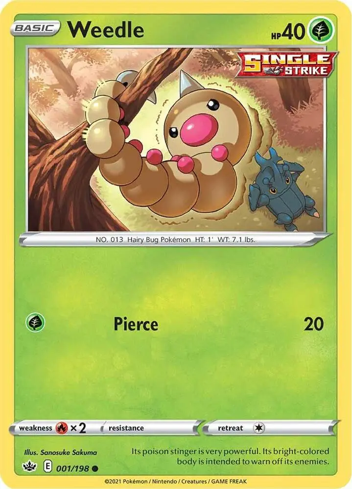 Weedle, Chilling Reign 1/198