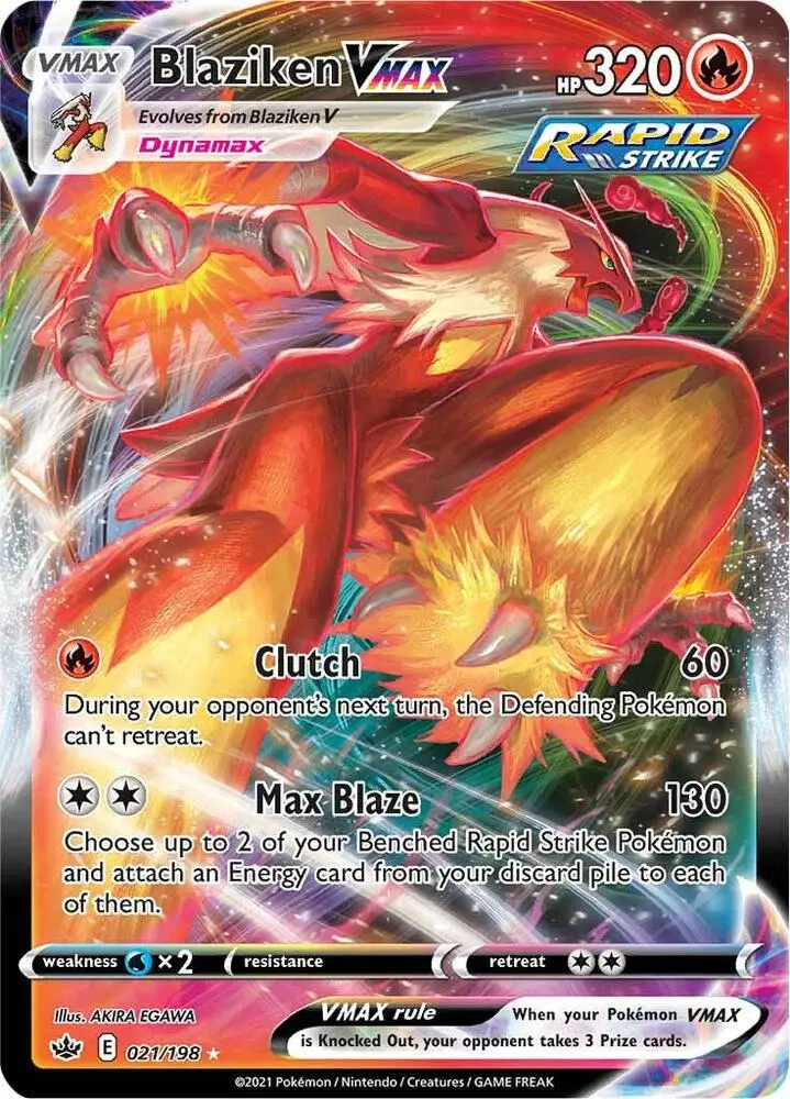 Blaziken VMAX, Chilling Reign 21/198