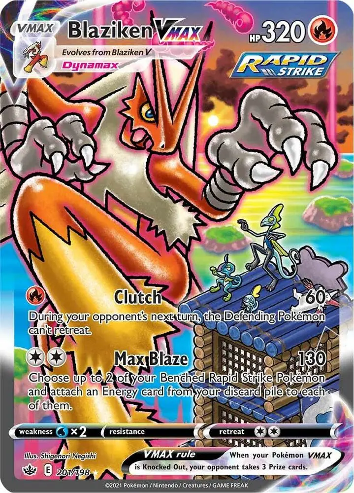Blaziken VMAX, Chilling Reign 201/198