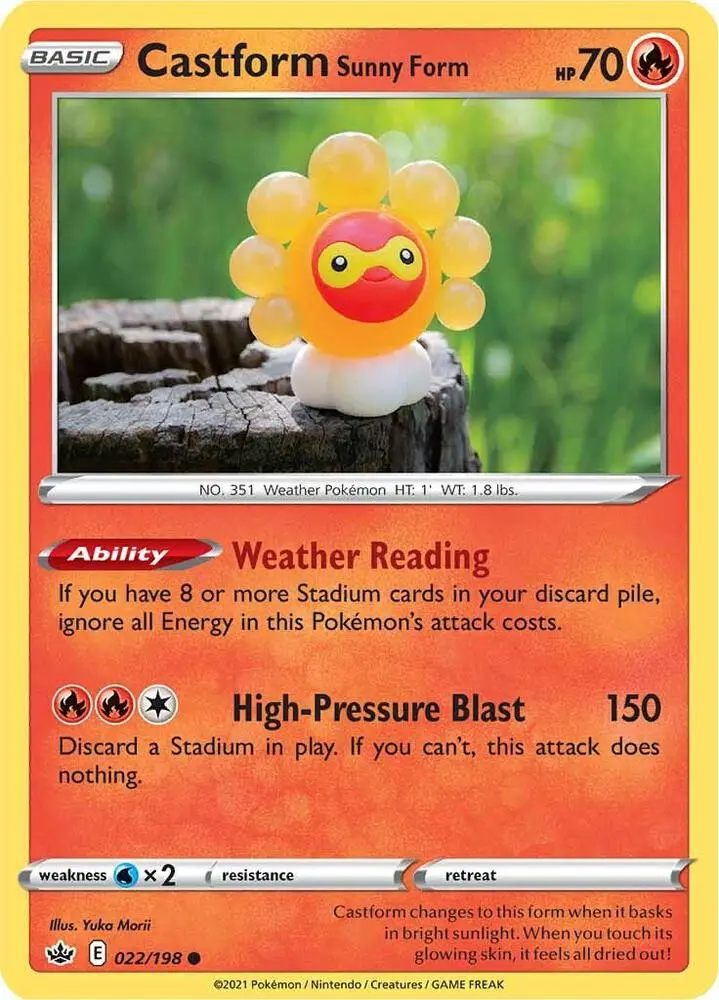 Castform Sunny Form, Chilling Reign 22/198