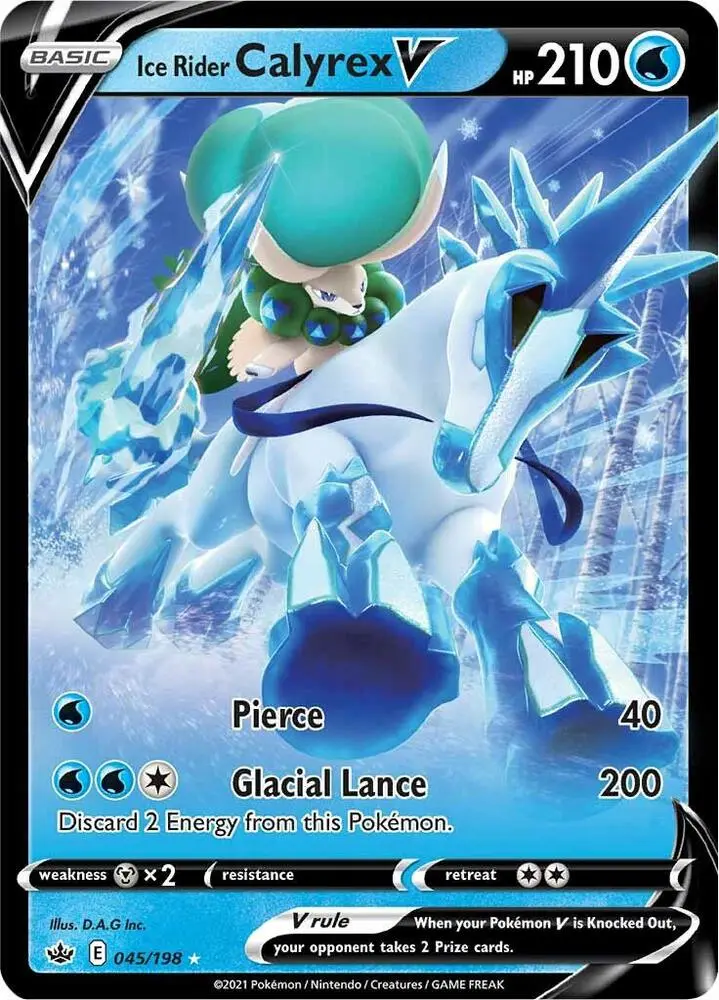 Ice Rider Calyrex V, Chilling Reign 45/198