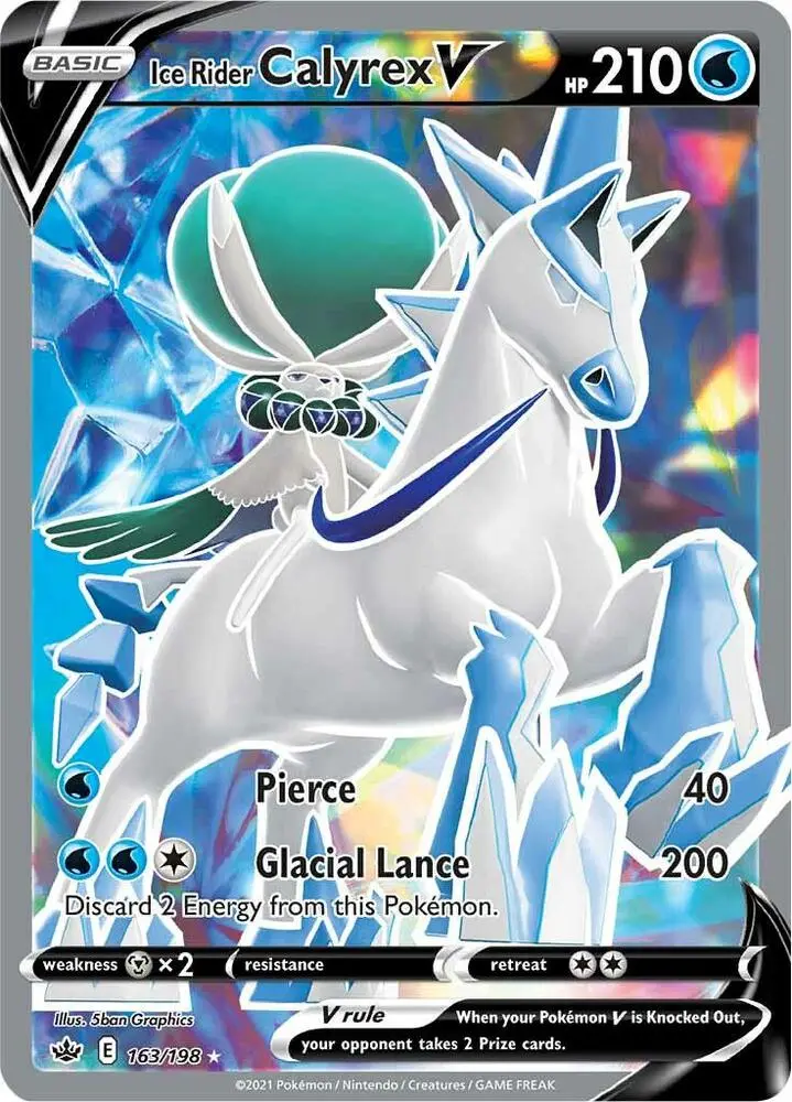 Ice Rider Calyrex V, Chilling Reign 163/198