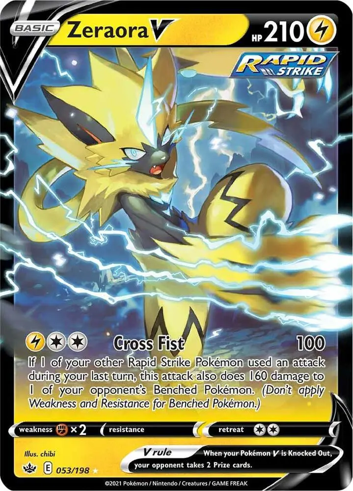 Zeraora V, Chilling Reign 53/198