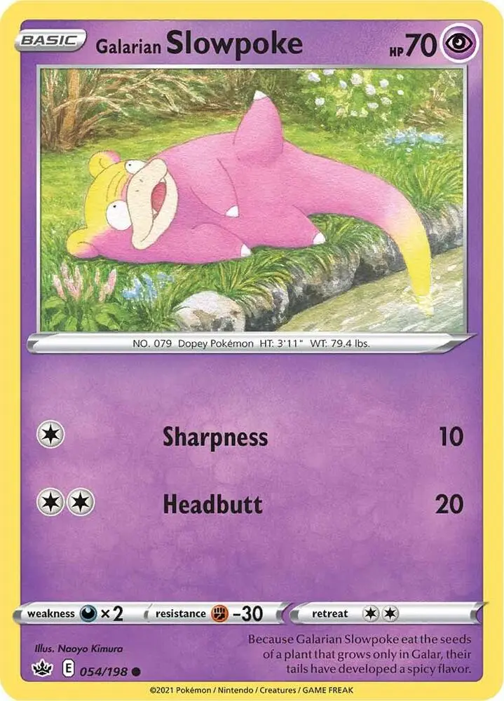 Galarian Slowpoke, Chilling Reign 54/198