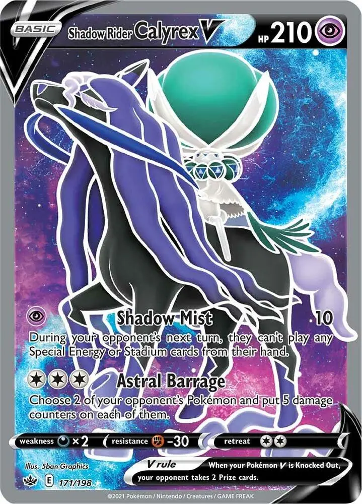 Shadow Rider Calyrex V, Chilling Reign 171/198