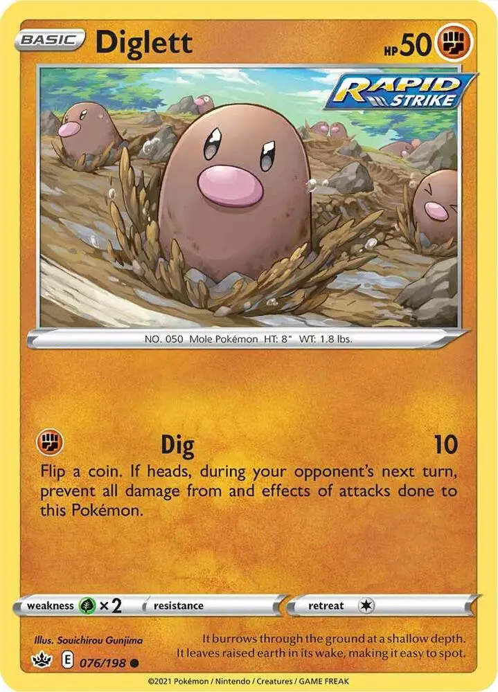 Diglett, Chilling Reign 76/198