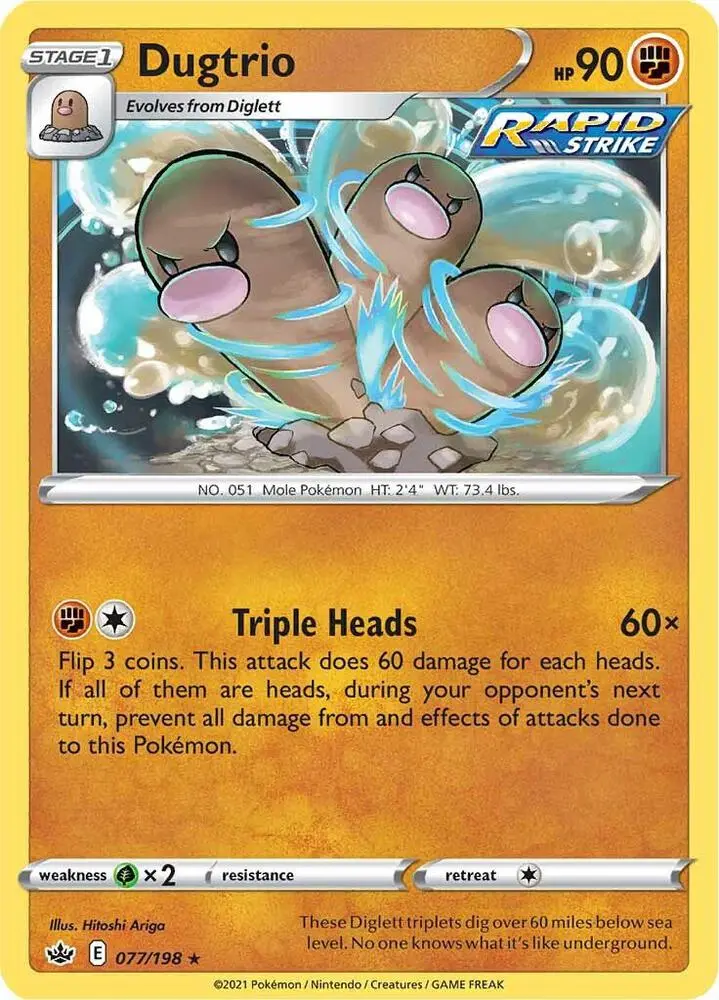 Dugtrio, Chilling Reign 77/198