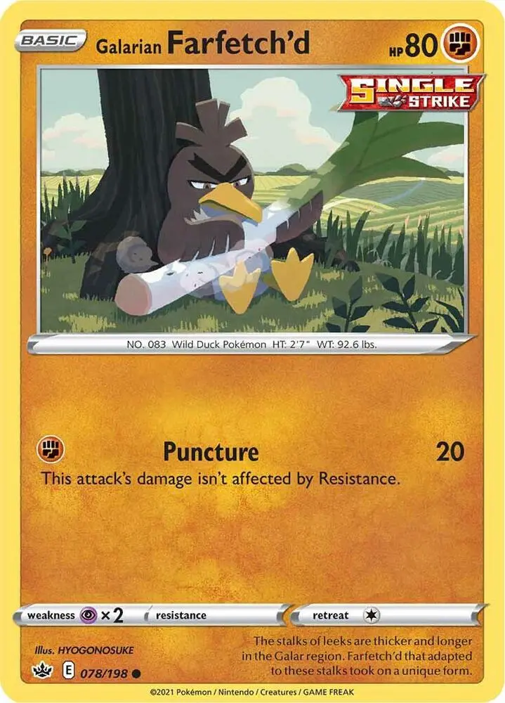 Galarian Farfetch'd, Chilling Reign 78/198