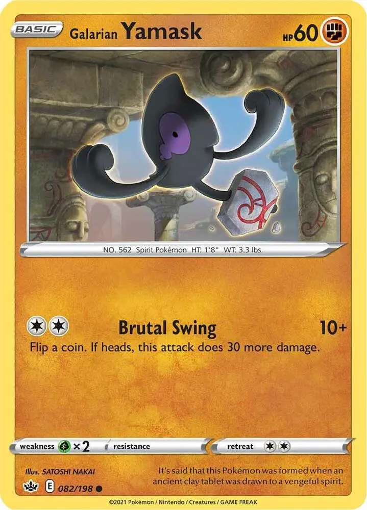 Galarian Yamask, Chilling Reign 82/198