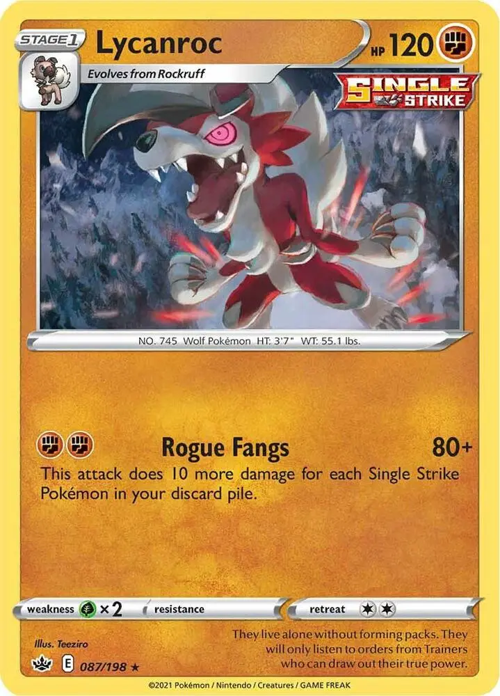 Lycanroc, Chilling Reign 87/198