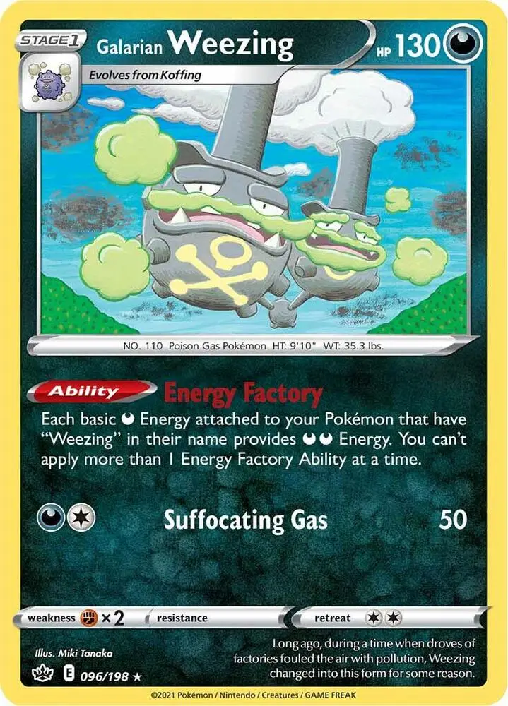 Galarian Weezing, Chilling Reign 96/198