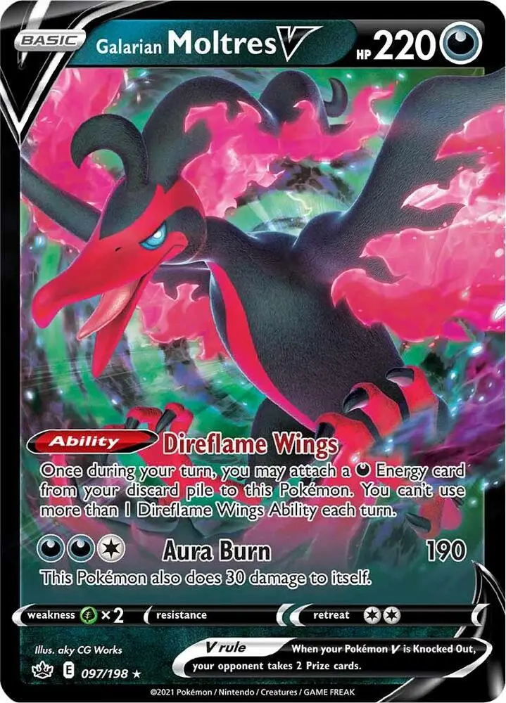 Galarian Moltres V, Chilling Reign 97/198