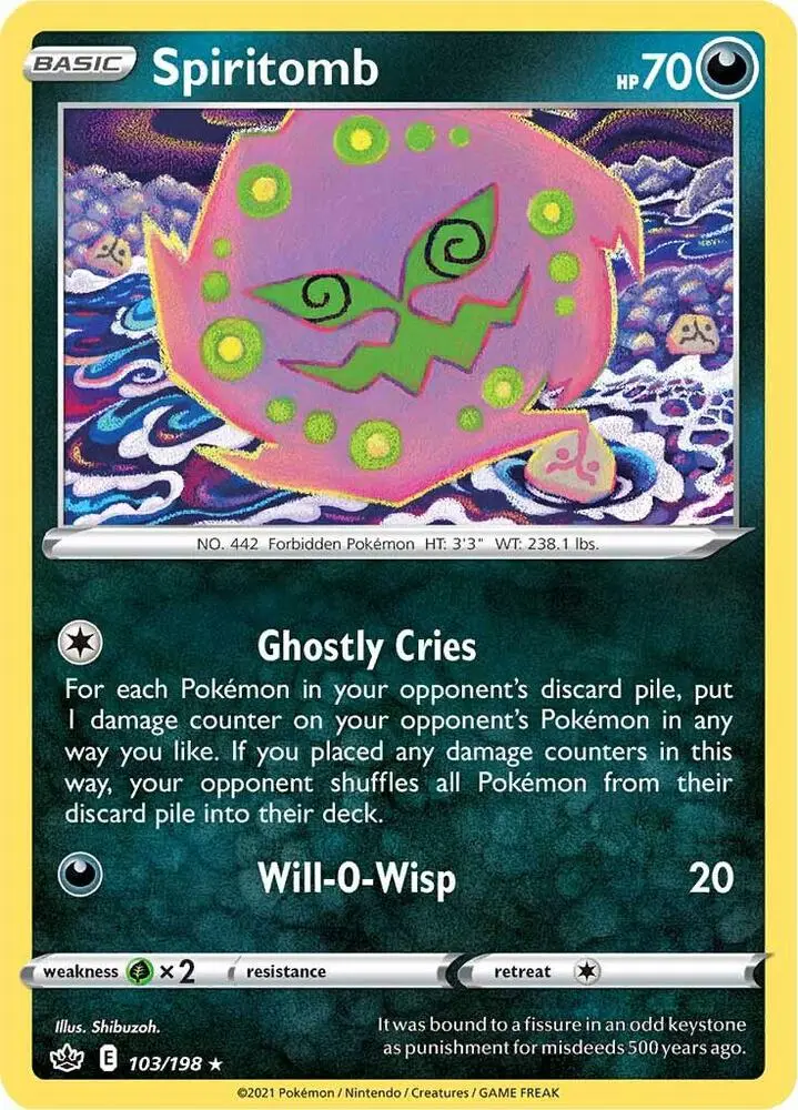 Spiritomb, Chilling Reign 103/198