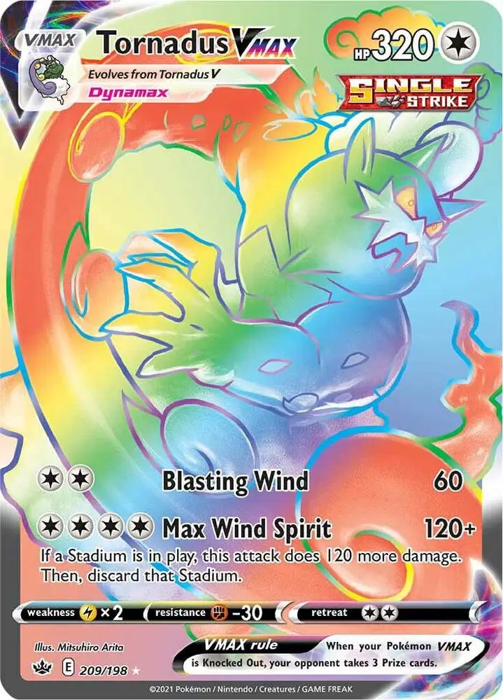 Tornadus VMAX, Chilling Reign 209/198